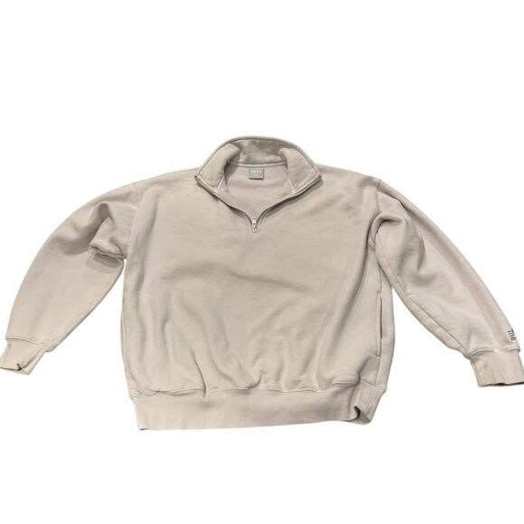 TNA Aritzia Cozy‎ Fleece Mega Collared Oversized Pullover Lavender Purple size 2 - Picture 1 of 6